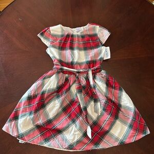 Carter's Red and White Plaid Dress with Belt